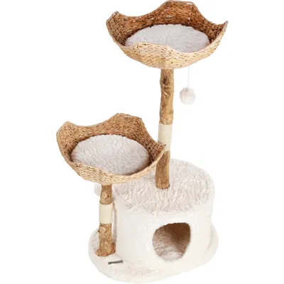 Arbre a chat moderne avec corde et panier