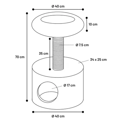 Arbre Griffoir chat avec cachette cosy Arbre Griffoir chat avec cachette cosy