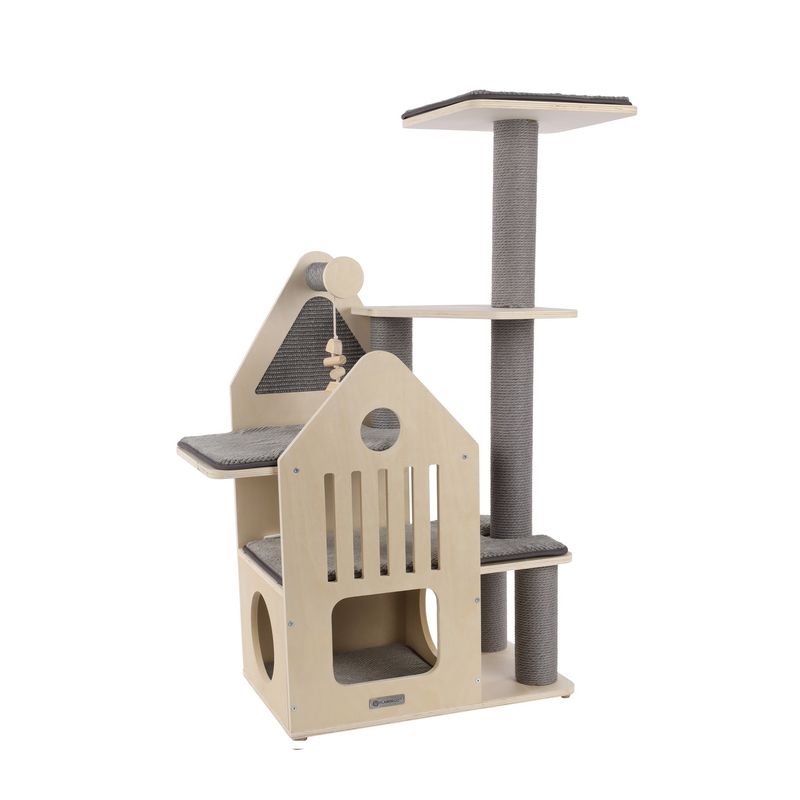 Arbre a chat maisonnette et plateforme