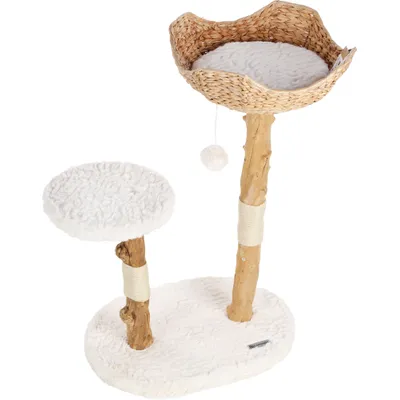 Arbre a chat design avec corde et panier