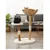 Arbre a chat design avec corde et panier Arbre a chat design avec corde et panier