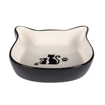 Gamelle duo de chat en céramique