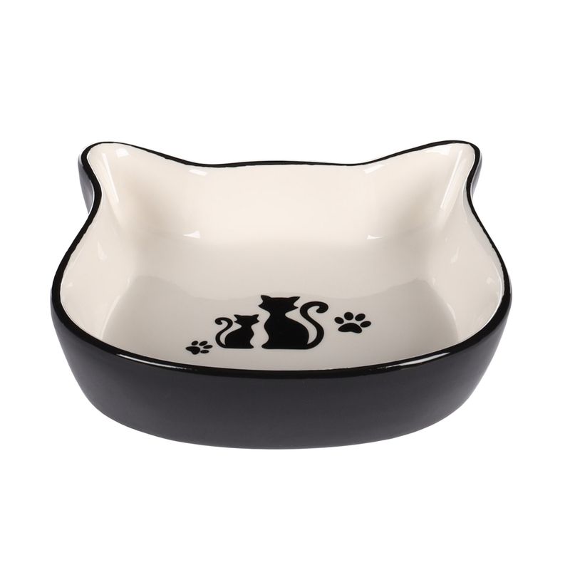 Gamelle duo de chat en céramique