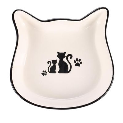 Gamelle duo de chat en céramique