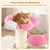 Giantex Arbre à Chat Petite en Forme Fleur avec Coussin Rembourré