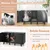 GIANTEX 3 en 1 Maison de Toilette pour Chat,2 Porte avec Pieds Amovibles GIANTEX 3 en 1 Maison de Toilette pour Chat,2 Porte avec Pieds Amovibles