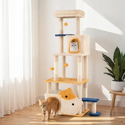 Giantex Arbre à Chat avec Condo Comfortable, Plateforme