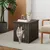 Giantex couchage et mobiliere Meuble Litiere Chat avec Porte Rabattable