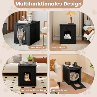 GIANTEX Schlaf- und Möbelmöbel für Katzentoiletten mit Falttür