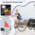 GIANTEX Remorque de Vélo pour Chien avec Drapeau, Réflecteurs à Roues GIANTEX Remorque de Vélo pour Chien avec Drapeau, Réflecteurs à Roues