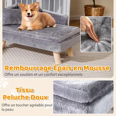 Giantex Canapé pour Chien Grand, Moyenne Taille, 71x41x38,5 CM
