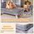 Giantex Luxus Haustiersofa Mit Rückenlehne, Kissen Und Stabilen Holzbeinen Giantex Luxus Haustiersofa Mit Rückenlehne, Kissen Und Stabilen Holzbeinen