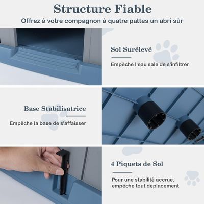 Giantex Niche pour Chien Exterieur de Petite et Moyenne Taille