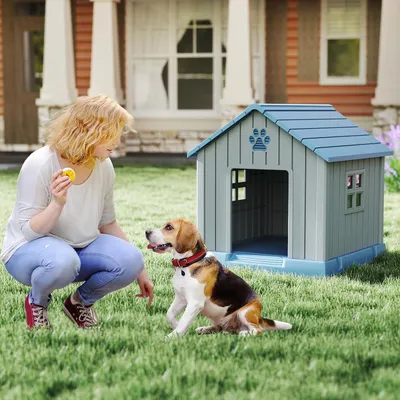Giantex Niche pour Chien Exterieur de Petite et Moyenne Taille