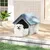 Giantex Niche pour Chien Exterieur/Interieur,Toit en Pente, Base Surélevée