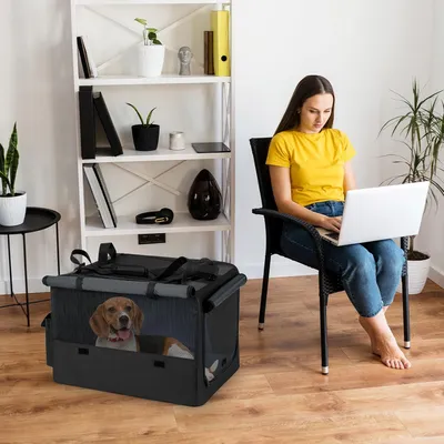 Giantex Sac pliable pour animaux Cage Transports Chiens Chats Extensible