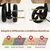 GIANTEX Poussette 2 Étages pour Chien Chat Détachable et Pliable GIANTEX Poussette 2 Étages pour Chien Chat Détachable et Pliable
