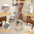 Giantex Großer Kratzbaum Mit Katzenhaus, Hängematte Und Waschbaren Kissen Giantex Großer Kratzbaum Mit Katzenhaus, Hängematte Und Waschbaren Kissen