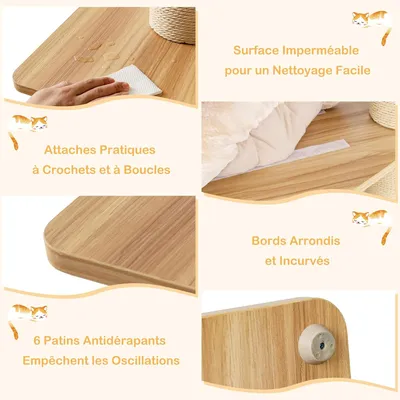 Giantex Arbre à Chat 191cm Multi-Niveaux avec Plates-Formes,Hamac,Panier Giantex Arbre à Chat 191cm Multi-Niveaux avec Plates-Formes,Hamac,Panier