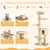 Giantex Arbre à Chat 191cm Multi-Niveaux avec Plates-Formes,Hamac,Panier Giantex Arbre à Chat 191cm Multi-Niveaux avec Plates-Formes,Hamac,Panier
