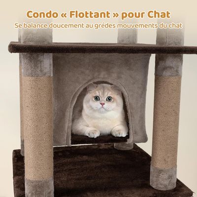 Giantex Arbre a Chat à 6 Niveaux, Centre d’Activité pour Chat avec Balle