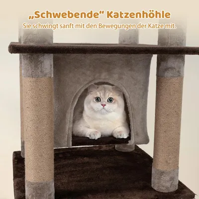Giantex 6-Stöckiger Kratzbaum, Aktivitätszentrum Für Katzen Mit Ball Giantex 6-Stöckiger Kratzbaum, Aktivitätszentrum Für Katzen Mit Ball