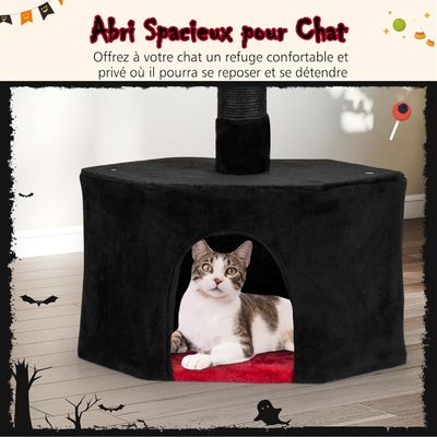 Giantex Arbre a Chat Sol au Plafond Design Gothique