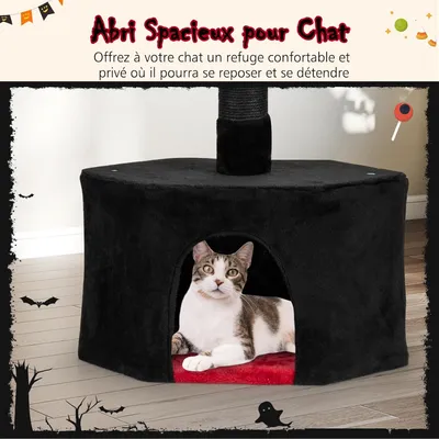 Giantex Arbre a Chat Sol au Plafond Design Gothique