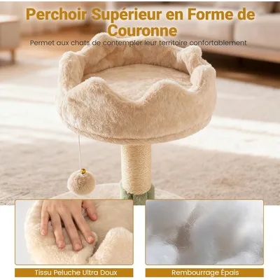 Giantex Arbre a Chat Hauteur 151CM,XXL avec 7 Griffoirs en Sisal Giantex Arbre a Chat Hauteur 151CM,XXL avec 7 Griffoirs en Sisal