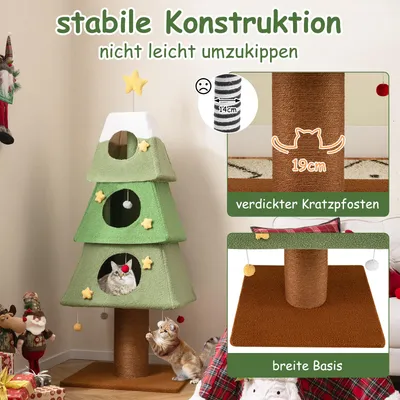 Giantex Kratzbaum „Weihnachtsbaum“ Mit Großem Kratzpfosten Giantex Kratzbaum „Weihnachtsbaum“ Mit Großem Kratzpfosten