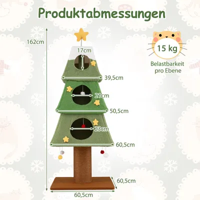 Giantex Kratzbaum „Weihnachtsbaum“ Mit Großem Kratzpfosten Giantex Kratzbaum „Weihnachtsbaum“ Mit Großem Kratzpfosten