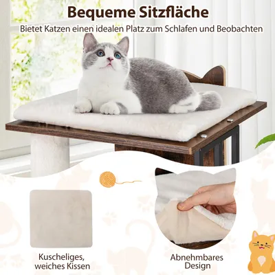 Giantex Mehrstöckiger Katzenbaum Mit Sisalpfosten Und Spielzubehör Giantex Mehrstöckiger Katzenbaum Mit Sisalpfosten Und Spielzubehör