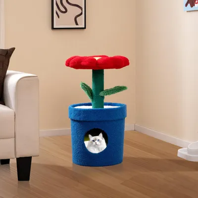 Giantex Arbre à Chat d'Intérieur, Tour pour Chatons avec Perchoir Rembourré