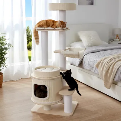 Giantex Arbre a Chat Hauteur 151CM,XXL avec 7 Griffoirs en Sisal Giantex Arbre a Chat Hauteur 151CM,XXL avec 7 Griffoirs en Sisal