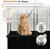 Giantex Cage pour Chat en Fil Métallique 
Modulable avec 3 Portes,2 Échells