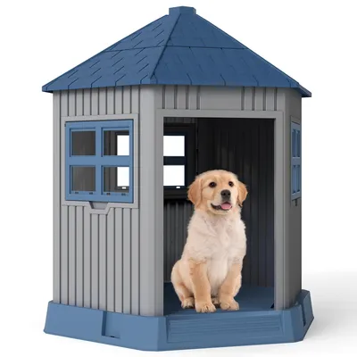 Giantex Hundehütte Für Draußen Und Drinnen Im Scheunenstil Giantex Hundehütte Für Draußen Und Drinnen Im Scheunenstil