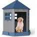 Giantex Hundehütte Für Draußen Und Drinnen Im Scheunenstil