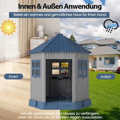 Giantex Hundehütte Für Draußen Und Drinnen Im Scheunenstil Giantex Hundehütte Für Draußen Und Drinnen Im Scheunenstil