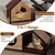 Giantex Holz-Katzenhäuschen, 2 Eingänge, Veranda, Abnehmbares Dach Giantex Holz-Katzenhäuschen, 2 Eingänge, Veranda, Abnehmbares Dach