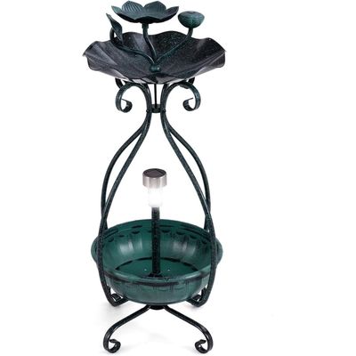 Giantex Mangeoire Oiseaux Exterieur, Abreuvoir d’Oiseaux sur Pied