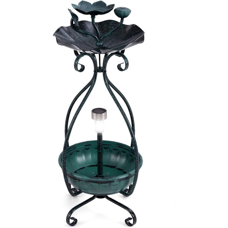 Giantex Mangeoire Oiseaux Exterieur, Abreuvoir d’Oiseaux sur Pied