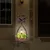 Giantex Mangeoire Oiseaux 79CM sur Pied avec Jardinière,Lumière LED Solaire