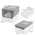 Giantex Katzentoilette Mit Deckel, 2-Wege-Design Und Ausziehbarem Tablett Giantex Katzentoilette Mit Deckel, 2-Wege-Design Und Ausziehbarem Tablett