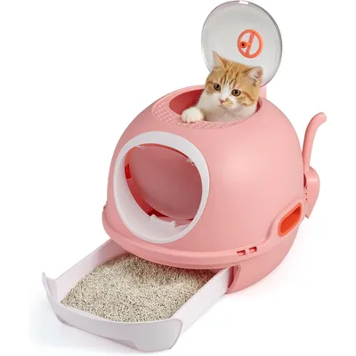 Giantex Bac a Litiere pour Chat Fermé XXL, 55x46x40 CM Giantex Bac a Litiere pour Chat Fermé XXL, 55x46x40 CM