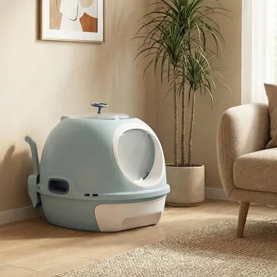 GIANTEX Geschlossene Katzentoilette Mit Doppelteingang Und Schublade