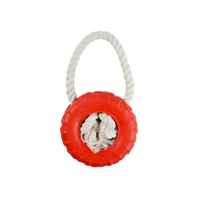 Love Story - Pneu en caoutchouc avec corde pour chien