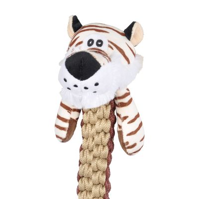 Love Story - Peluche tigre avec corde pour chien