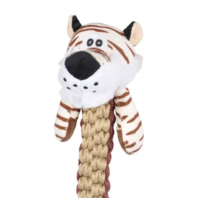 Love Story - Peluche tigre avec corde pour chien