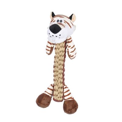 Love Story - Peluche tigre avec corde pour chien