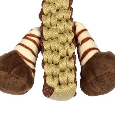 Love Story - Peluche tigre avec corde pour chien